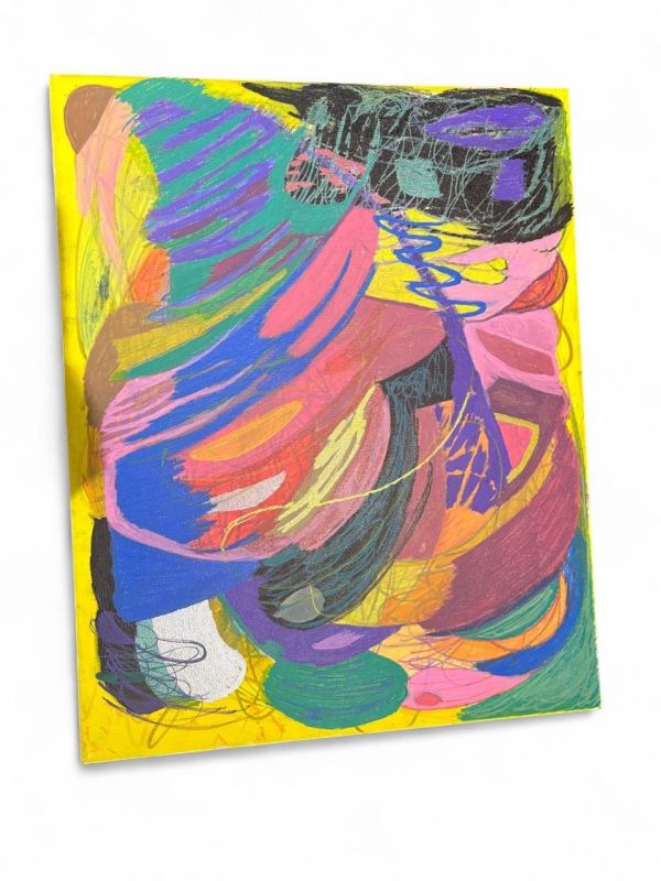 “TORNA IN MOTION” — ORIGINAL 16 × 20 ABSTRACT CANVAS PAINTING 🎨